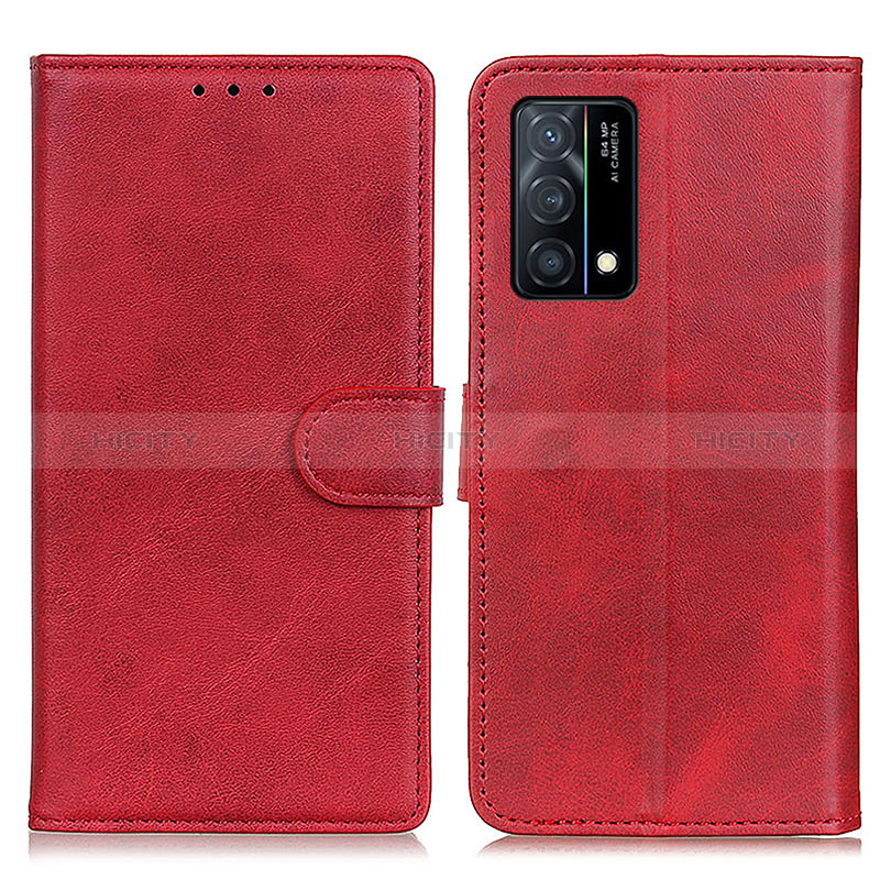 Handytasche Stand Schutzhülle Flip Leder Hülle A05D für Oppo K9 5G Rot Plus