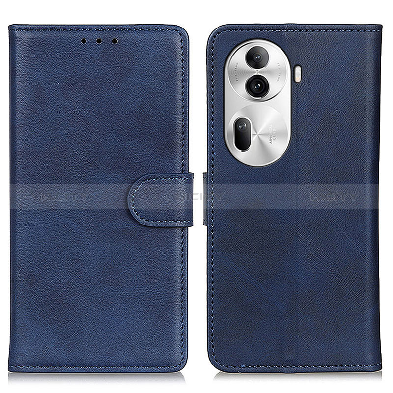 Handytasche Stand Schutzhülle Flip Leder Hülle A05D für Oppo Reno11 Pro 5G Blau