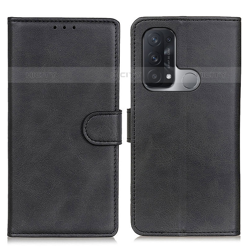 Handytasche Stand Schutzhülle Flip Leder Hülle A05D für Oppo Reno5 A Schwarz