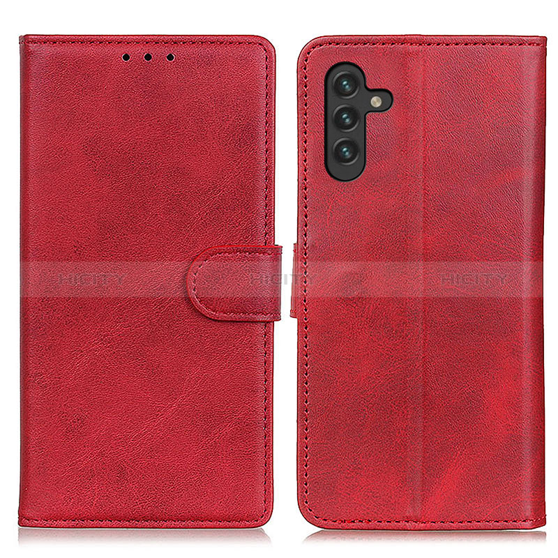 Handytasche Stand Schutzhülle Flip Leder Hülle A05D für Samsung Galaxy A04s Rot Plus