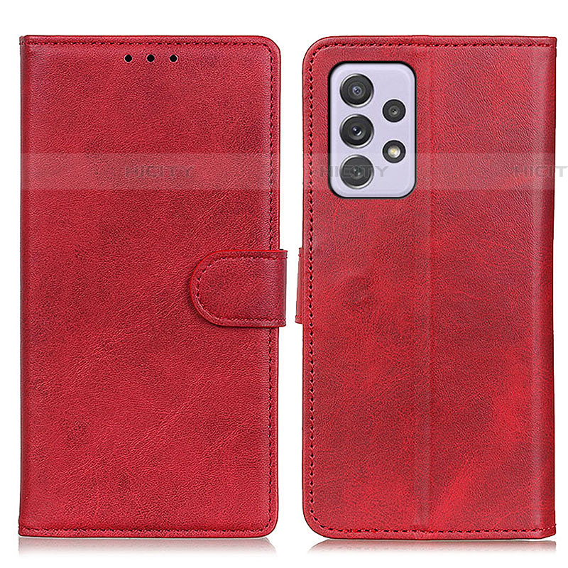 Handytasche Stand Schutzhülle Flip Leder Hülle A05D für Samsung Galaxy A73 5G Rot Plus