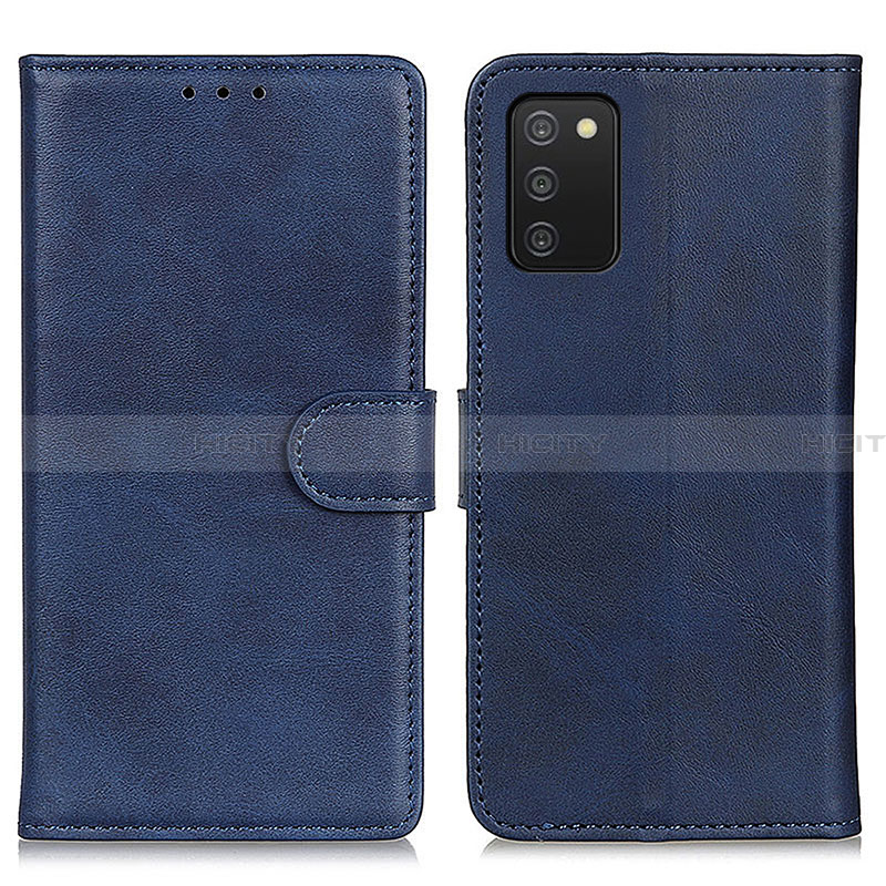 Handytasche Stand Schutzhülle Flip Leder Hülle A05D für Samsung Galaxy F02S SM-E025F Blau Plus