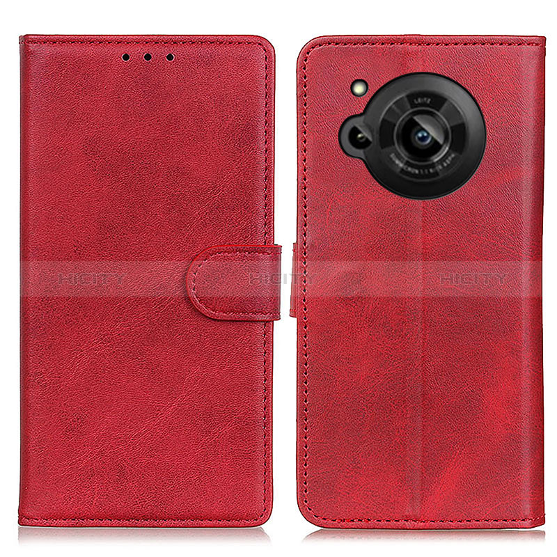 Handytasche Stand Schutzhülle Flip Leder Hülle A05D für Sharp Aquos R7 Rot Plus