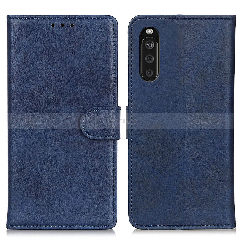 Handytasche Stand Schutzhülle Flip Leder Hülle A05D für Sony Xperia 10 III SO-52B Blau Plus