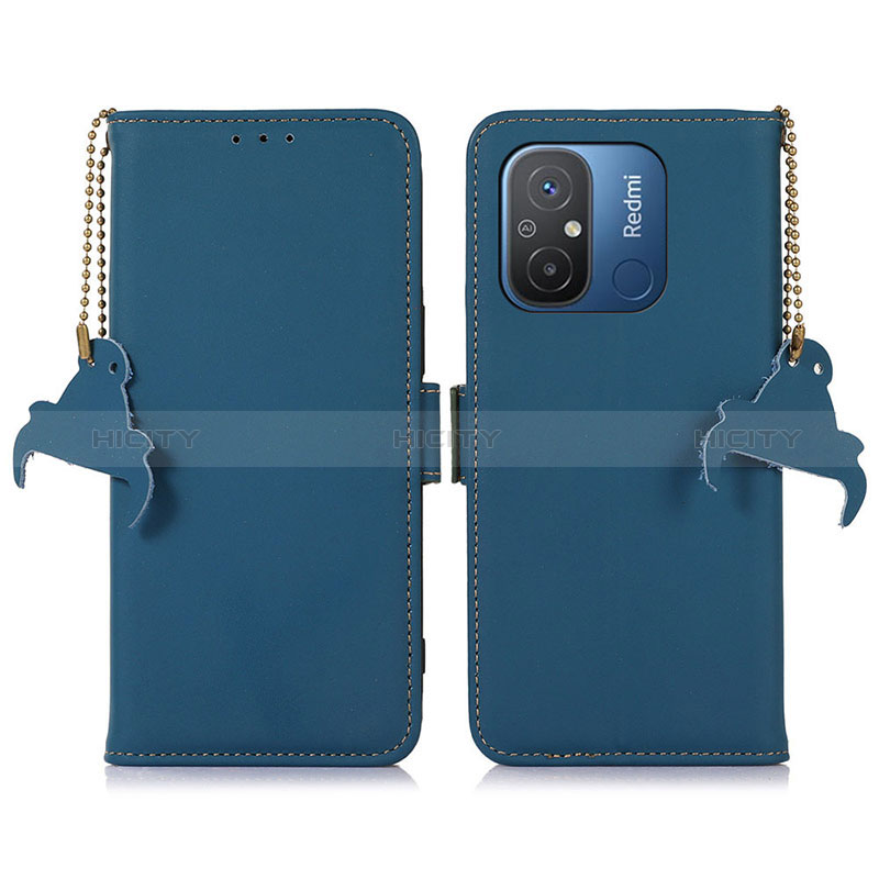 Handytasche Stand Schutzhülle Flip Leder Hülle A05D für Xiaomi Redmi 12C 4G Blau