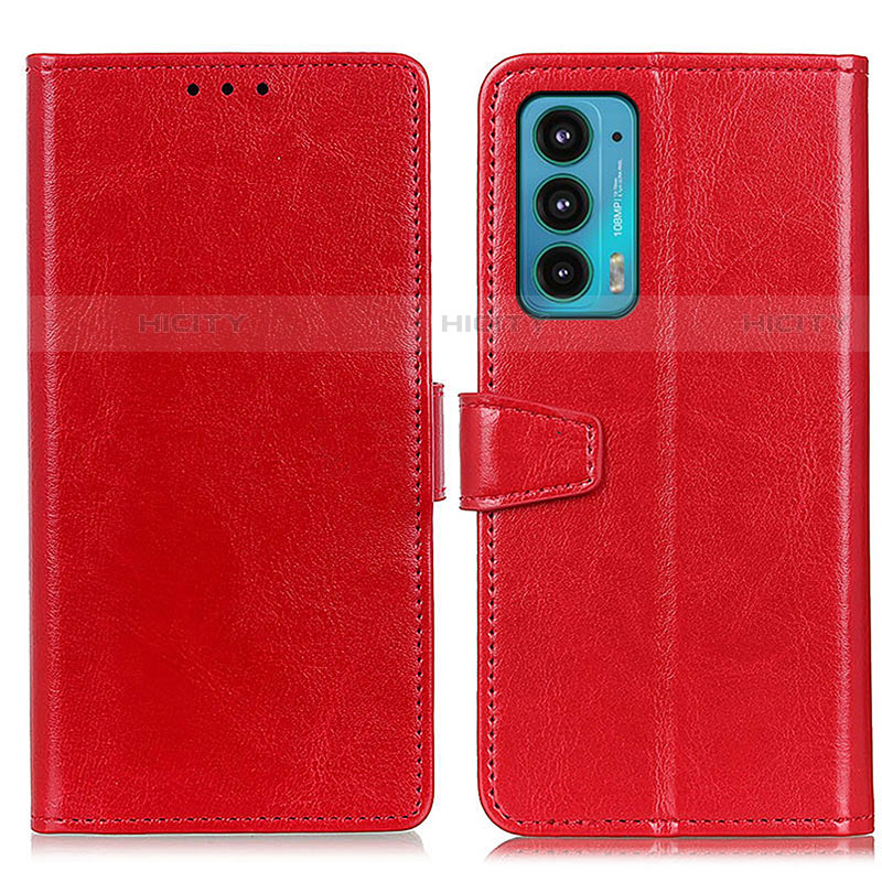 Handytasche Stand Schutzhülle Flip Leder Hülle A06D für Motorola Moto Edge 20 5G Rot