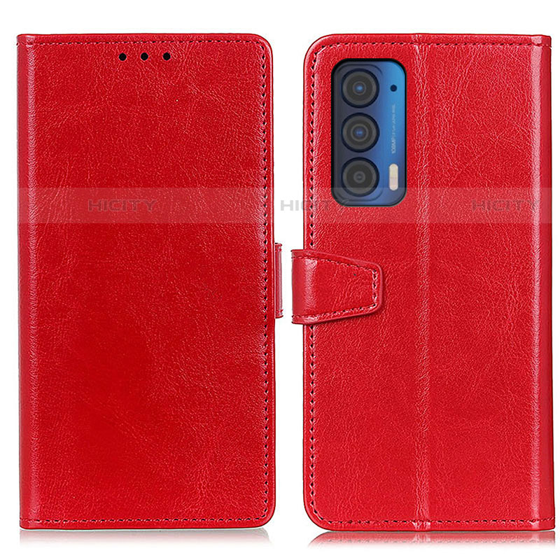 Handytasche Stand Schutzhülle Flip Leder Hülle A06D für Motorola Moto Edge (2021) 5G Rot