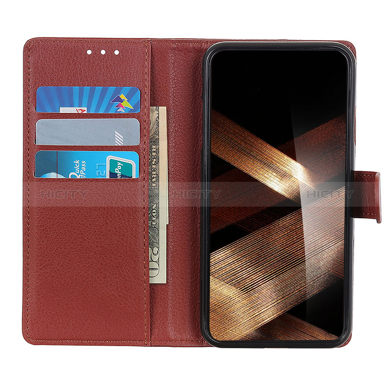 Handytasche Stand Schutzhülle Flip Leder Hülle A06D für Motorola Moto G14 groß