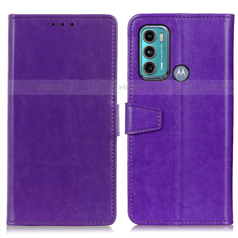 Handytasche Stand Schutzhülle Flip Leder Hülle A06D für Motorola Moto G60 Violett