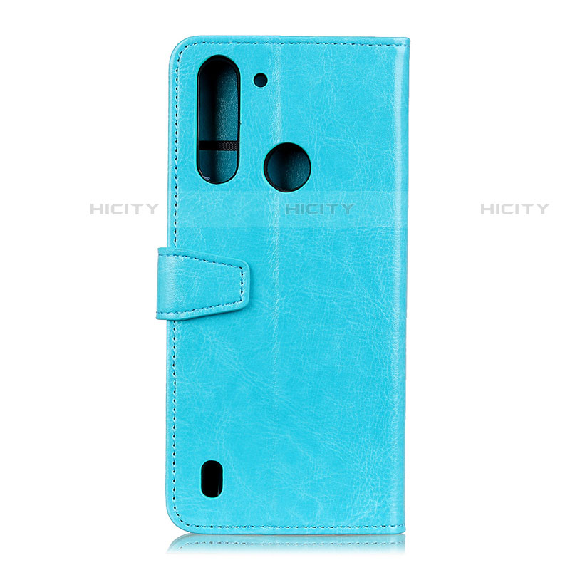 Handytasche Stand Schutzhülle Flip Leder Hülle A06D für Motorola Moto One Fusion groß