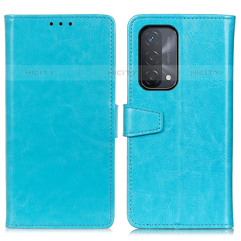 Handytasche Stand Schutzhülle Flip Leder Hülle A06D für OnePlus Nord N200 5G Hellblau