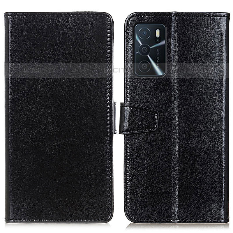 Handytasche Stand Schutzhülle Flip Leder Hülle A06D für Oppo A16s Schwarz Plus