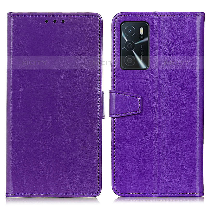 Handytasche Stand Schutzhülle Flip Leder Hülle A06D für Oppo A54s Violett