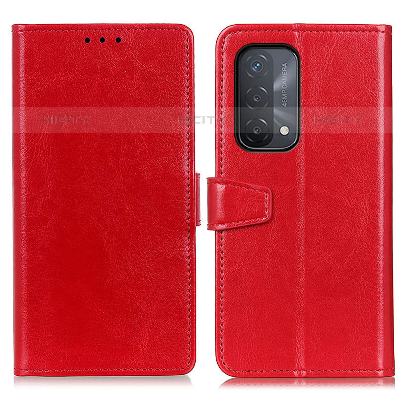 Handytasche Stand Schutzhülle Flip Leder Hülle A06D für Oppo A93 5G Rot Plus