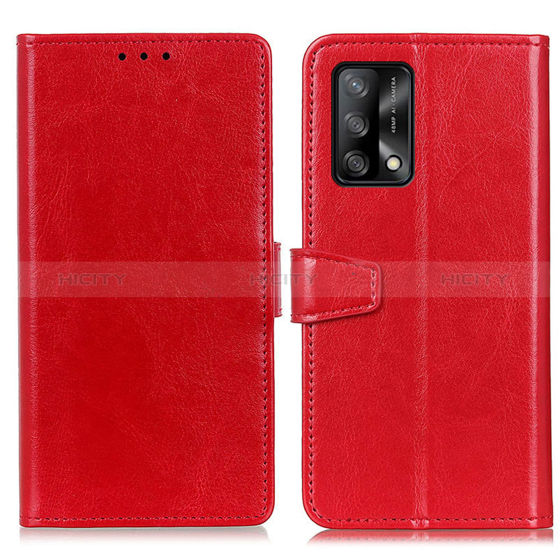 Handytasche Stand Schutzhülle Flip Leder Hülle A06D für Oppo A95 4G Rot