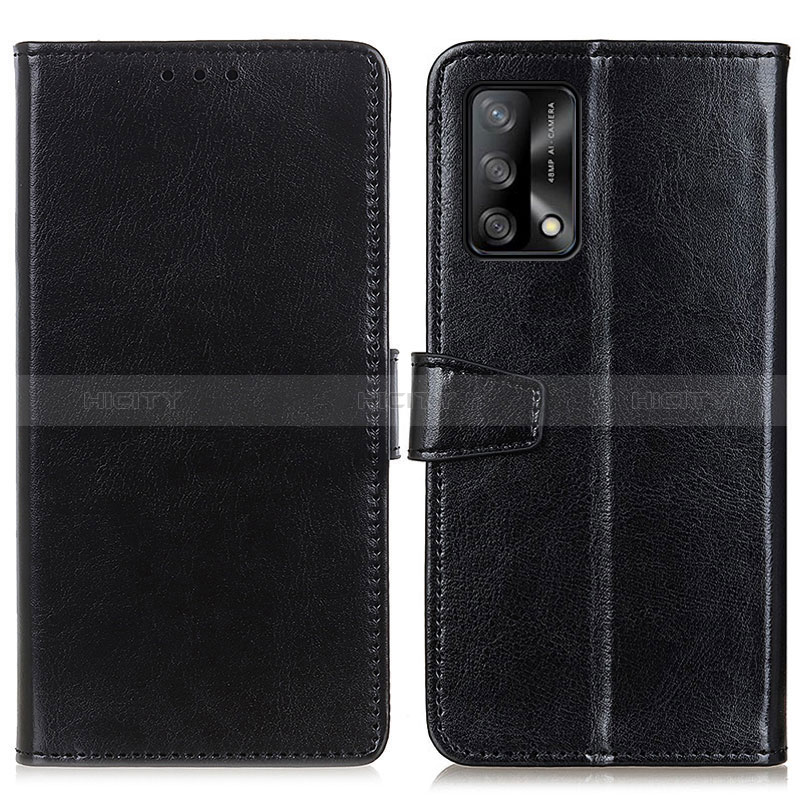 Handytasche Stand Schutzhülle Flip Leder Hülle A06D für Oppo A95 4G Schwarz