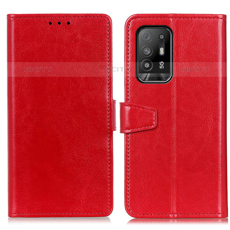 Handytasche Stand Schutzhülle Flip Leder Hülle A06D für Oppo A95 5G Rot