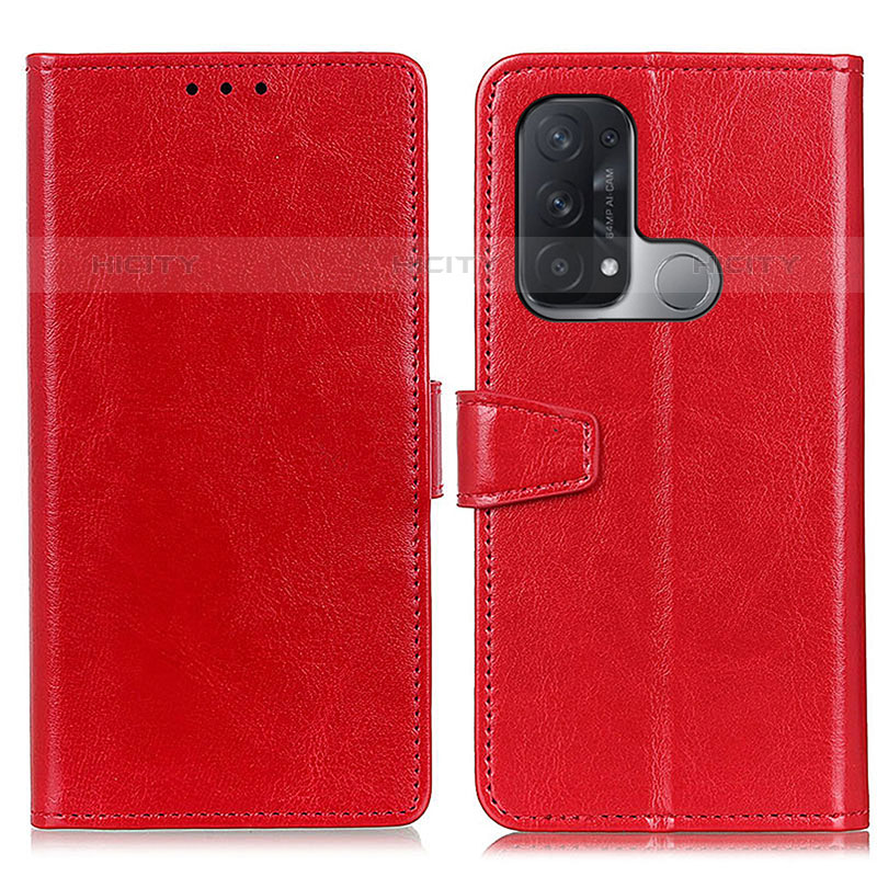 Handytasche Stand Schutzhülle Flip Leder Hülle A06D für Oppo Reno5 A Rot