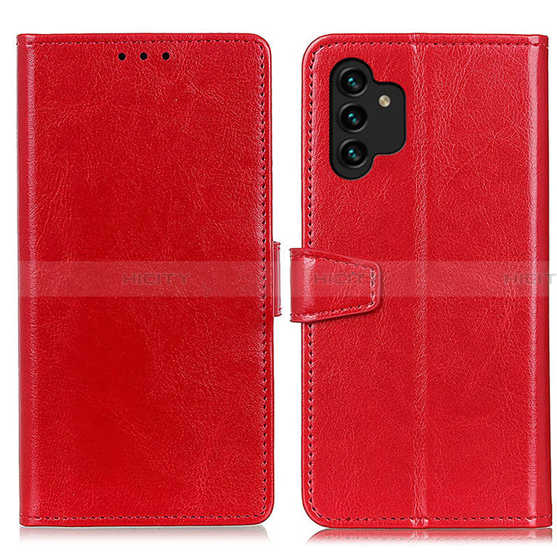 Handytasche Stand Schutzhülle Flip Leder Hülle A06D für Samsung Galaxy A13 4G Rot Plus