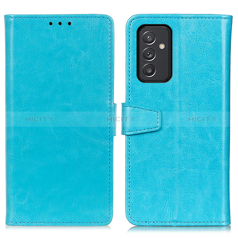 Handytasche Stand Schutzhülle Flip Leder Hülle A06D für Samsung Galaxy A15 4G Hellblau Plus