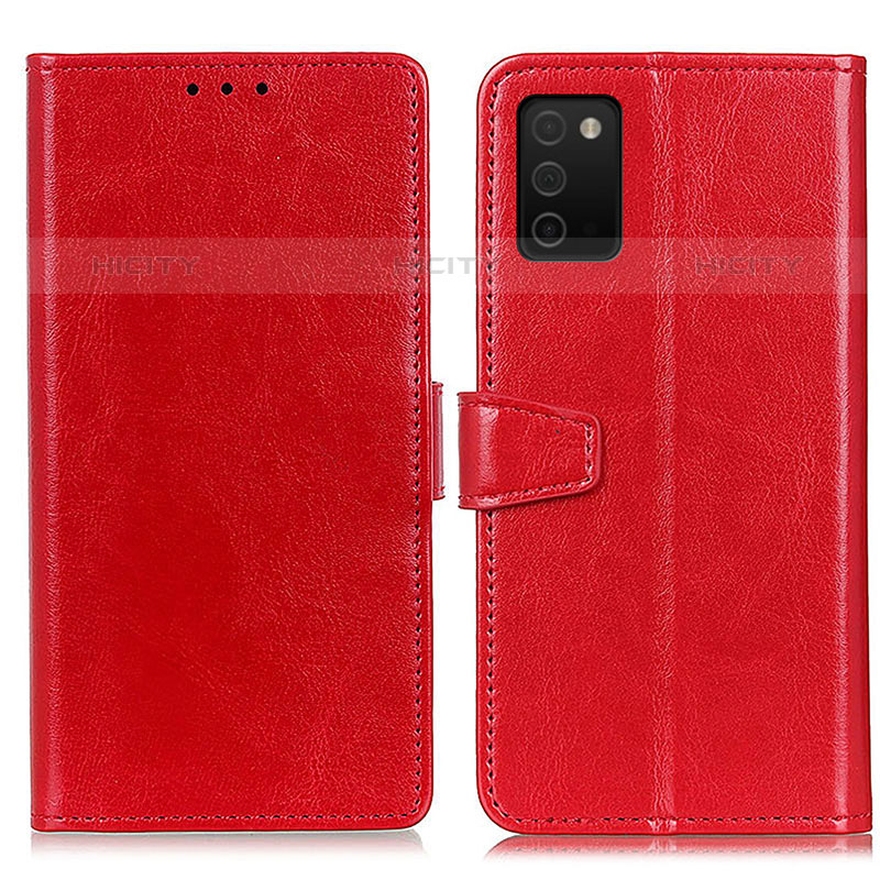 Handytasche Stand Schutzhülle Flip Leder Hülle A06D für Samsung Galaxy M02s Rot Plus