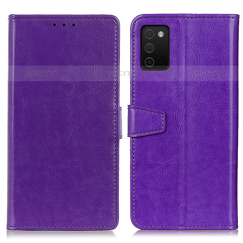 Handytasche Stand Schutzhülle Flip Leder Hülle A06D für Samsung Galaxy M02s Violett Plus