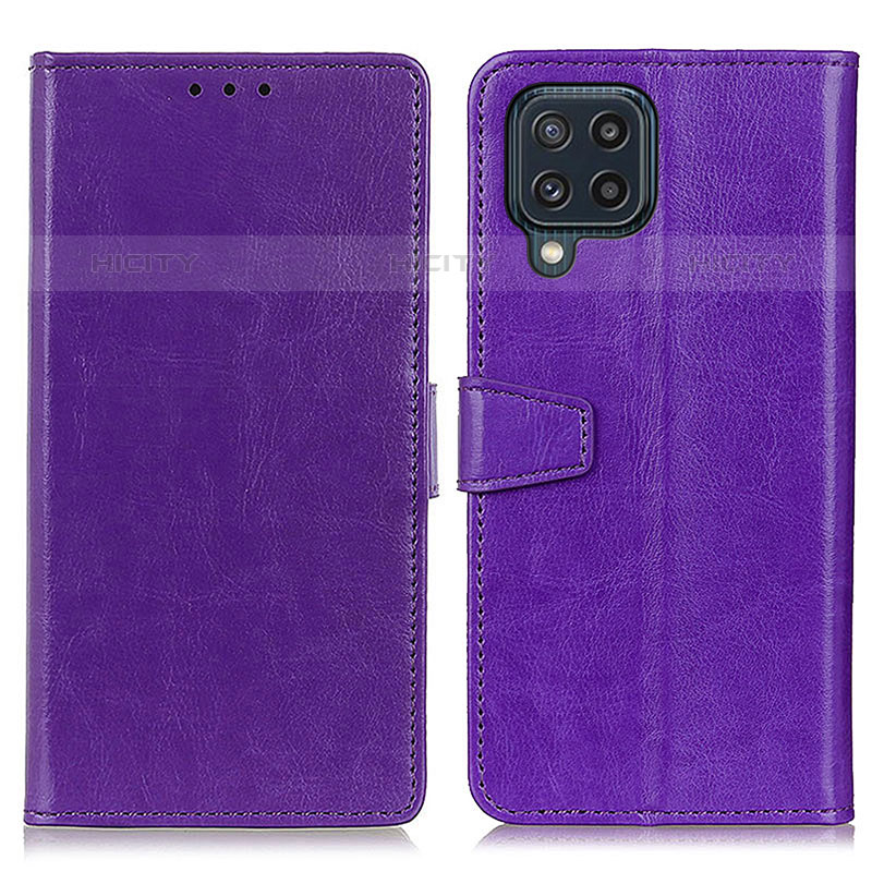 Handytasche Stand Schutzhülle Flip Leder Hülle A06D für Samsung Galaxy M32 4G Violett Plus