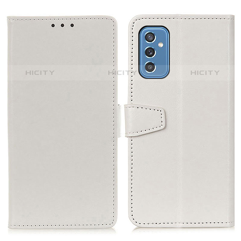 Handytasche Stand Schutzhülle Flip Leder Hülle A06D für Samsung Galaxy M52 5G Weiß Plus