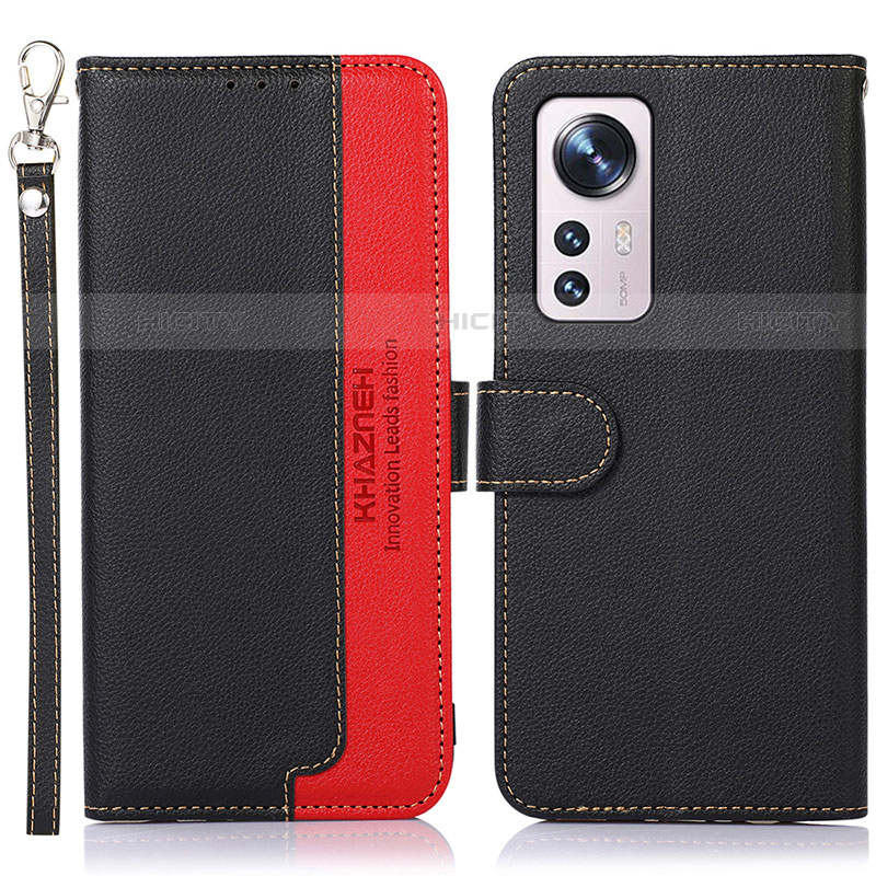 Handytasche Stand Schutzhülle Flip Leder Hülle A06D für Xiaomi Mi 12 Lite 5G Rot und Schwarz