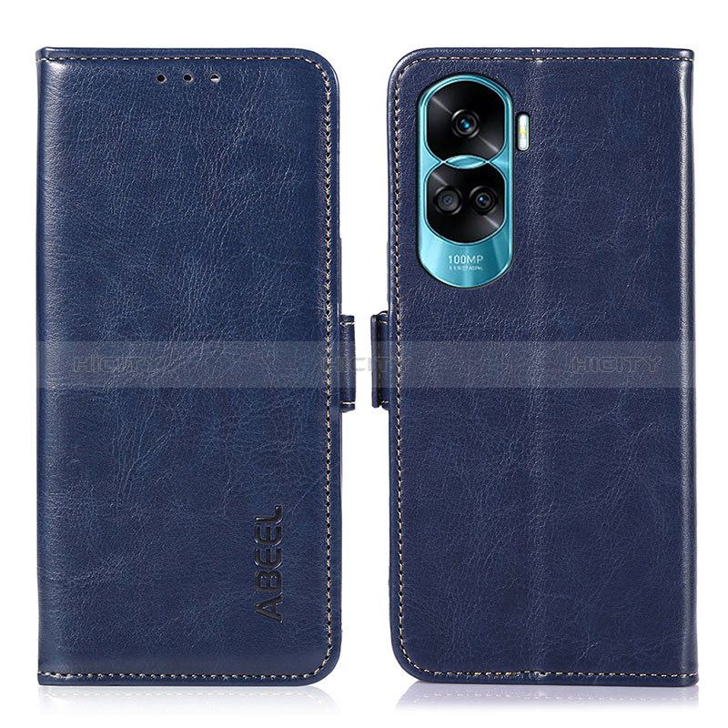 Handytasche Stand Schutzhülle Flip Leder Hülle A07D für Huawei Honor 90 Lite 5G Blau Plus