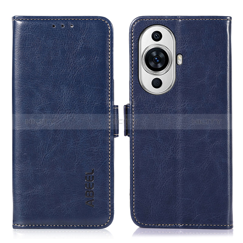 Handytasche Stand Schutzhülle Flip Leder Hülle A07D für Huawei Nova 11 Blau Plus