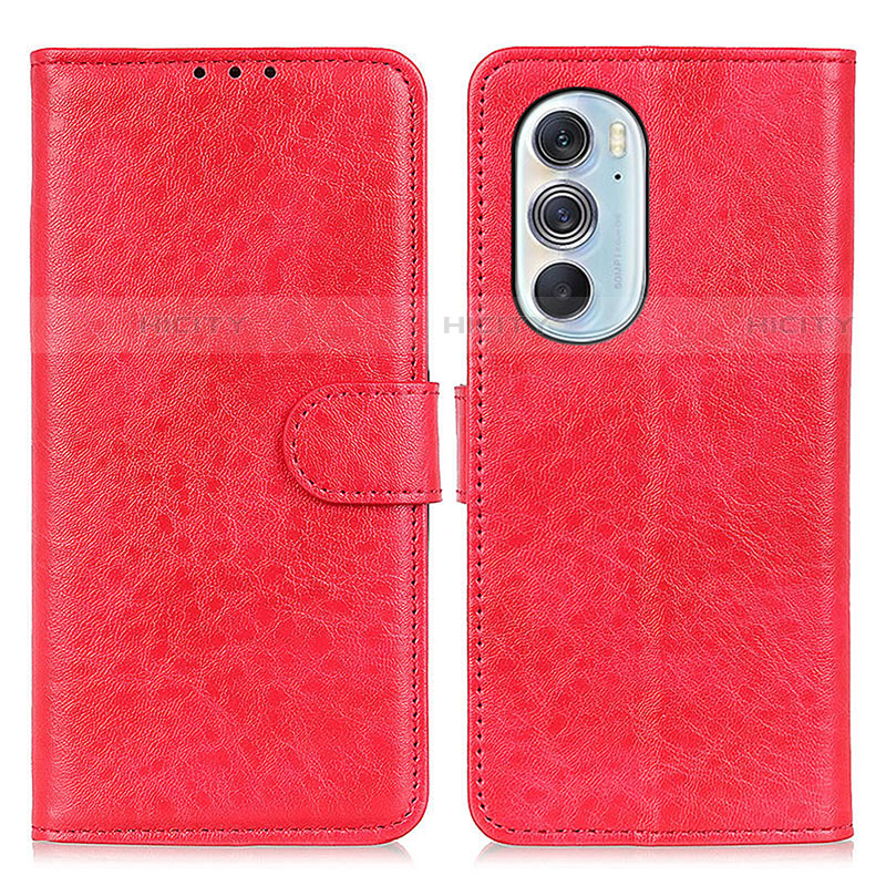 Handytasche Stand Schutzhülle Flip Leder Hülle A07D für Motorola Moto Edge Plus (2022) 5G Rot Plus