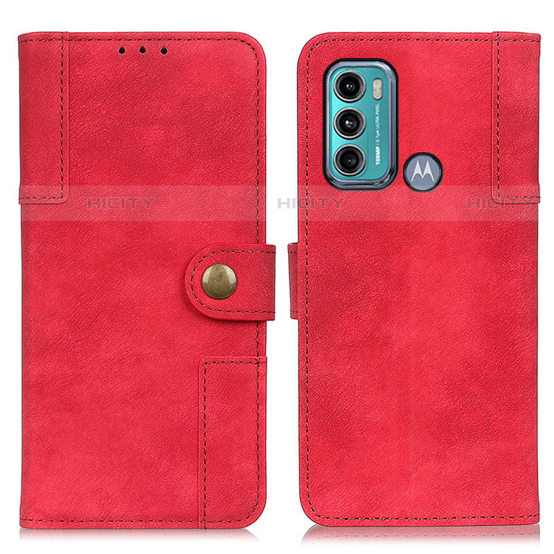 Handytasche Stand Schutzhülle Flip Leder Hülle A07D für Motorola Moto G60 Rot Plus