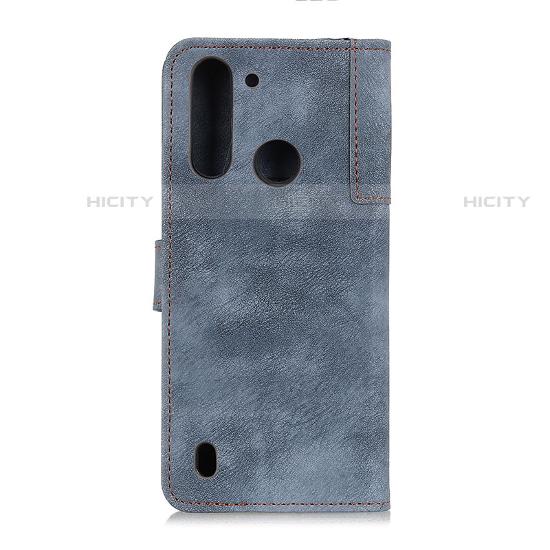 Handytasche Stand Schutzhülle Flip Leder Hülle A07D für Motorola Moto One Fusion groß