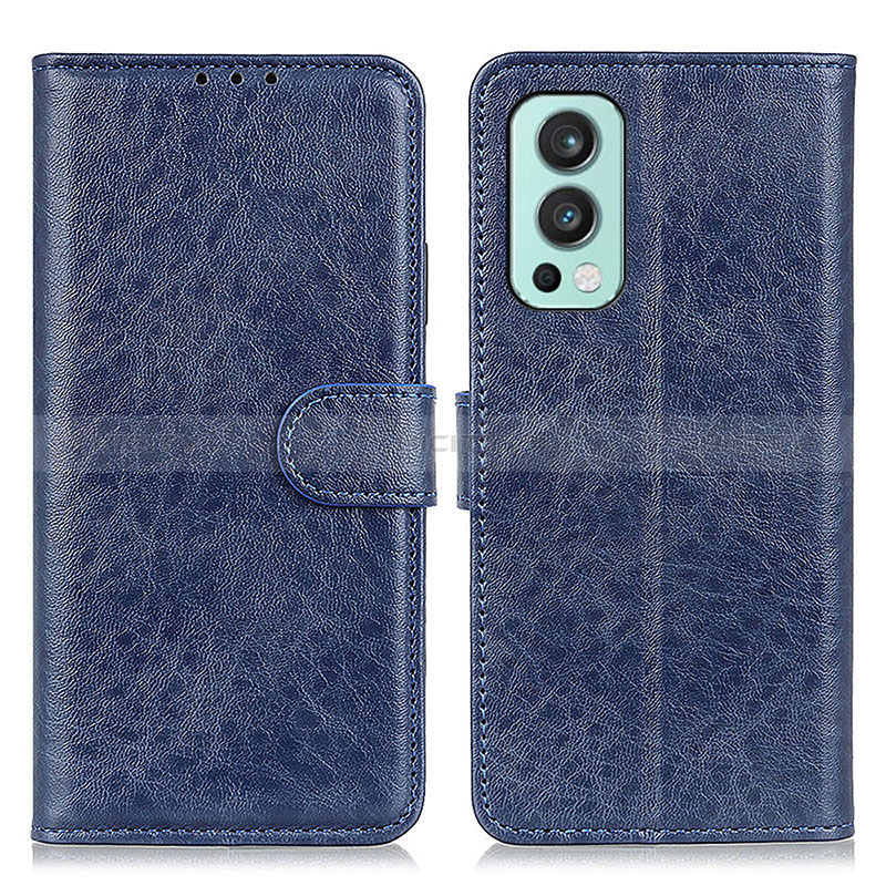 Handytasche Stand Schutzhülle Flip Leder Hülle A07D für OnePlus Nord 2 5G Blau Plus