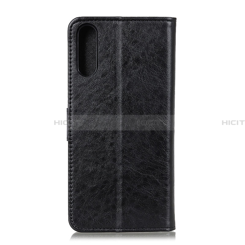 Handytasche Stand Schutzhülle Flip Leder Hülle A07D für Samsung Galaxy A02 Schwarz