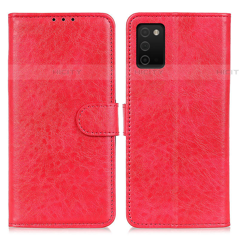 Handytasche Stand Schutzhülle Flip Leder Hülle A07D für Samsung Galaxy A03s Rot