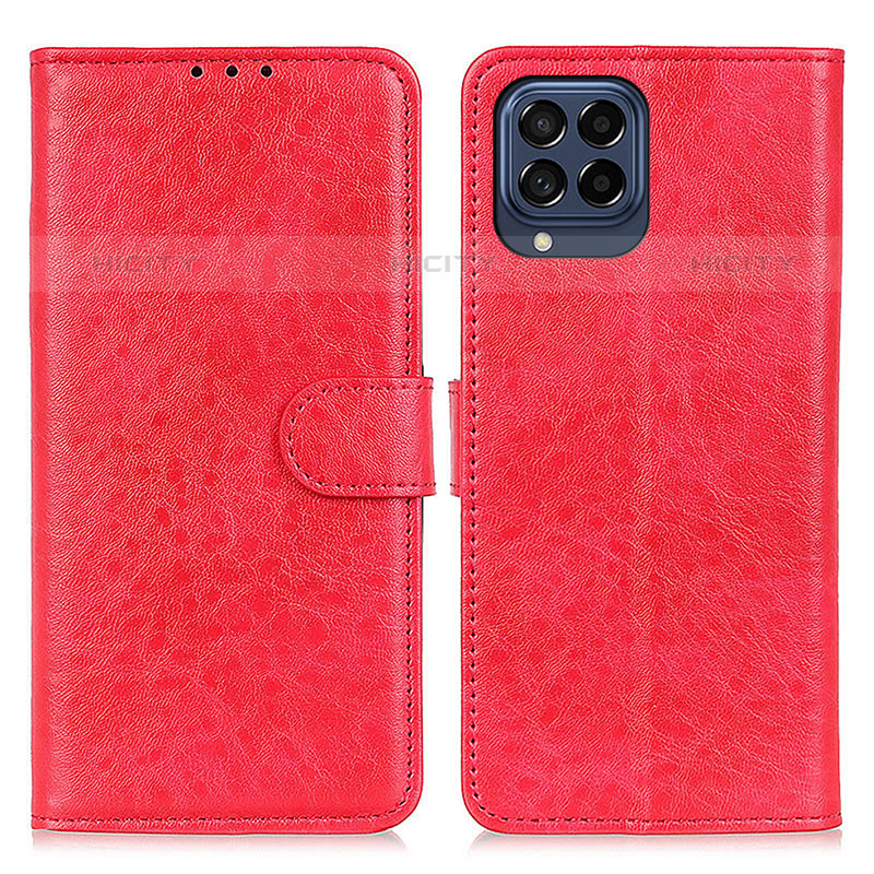 Handytasche Stand Schutzhülle Flip Leder Hülle A07D für Samsung Galaxy M53 5G Rot