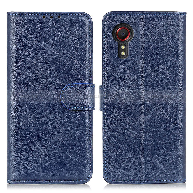 Handytasche Stand Schutzhülle Flip Leder Hülle A07D für Samsung Galaxy XCover 5 SM-G525F Blau