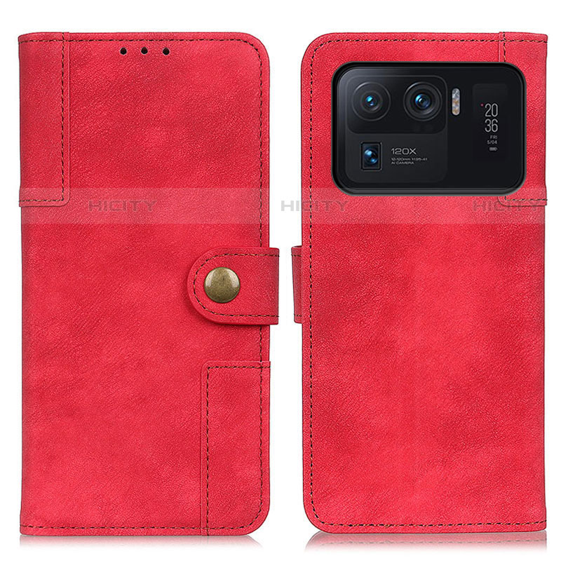 Handytasche Stand Schutzhülle Flip Leder Hülle A07D für Xiaomi Mi 11 Ultra 5G Rot Plus