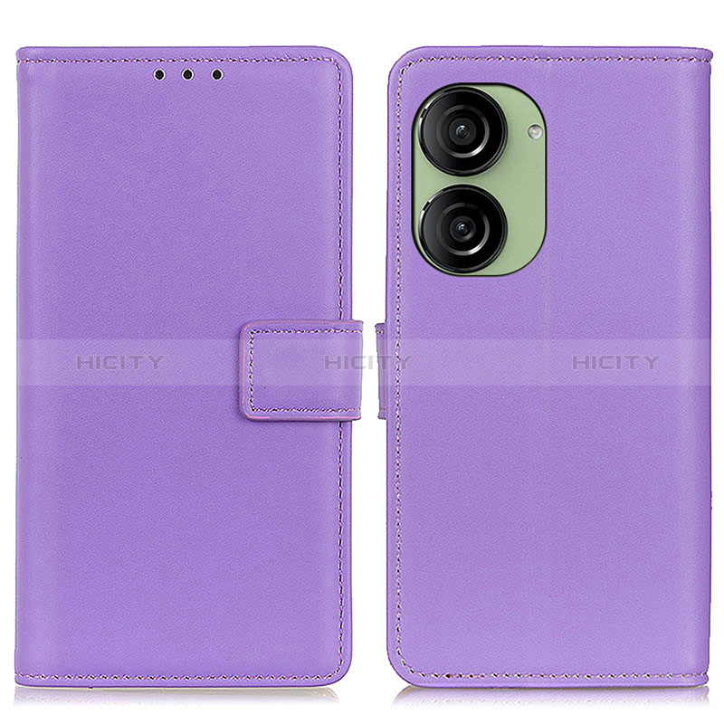 Handytasche Stand Schutzhülle Flip Leder Hülle A08D für Asus ZenFone 10 Violett