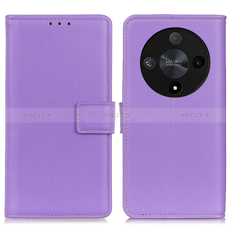 Handytasche Stand Schutzhülle Flip Leder Hülle A08D für Huawei Honor X9b 5G Violett Plus