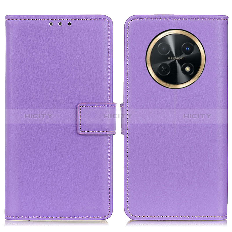 Handytasche Stand Schutzhülle Flip Leder Hülle A08D für Huawei Nova Y91 Violett Plus