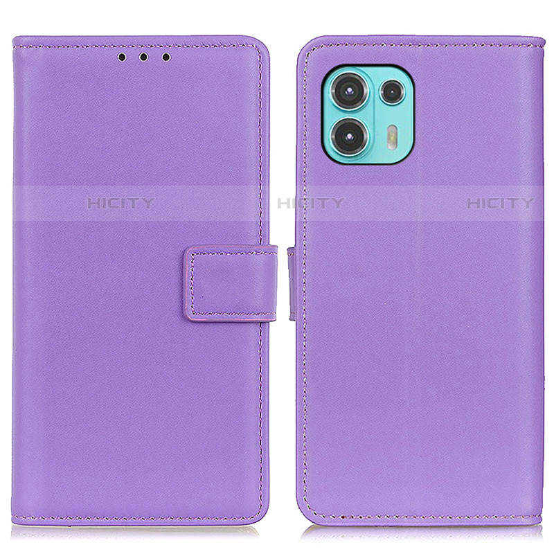 Handytasche Stand Schutzhülle Flip Leder Hülle A08D für Motorola Moto Edge 20 Lite 5G Violett