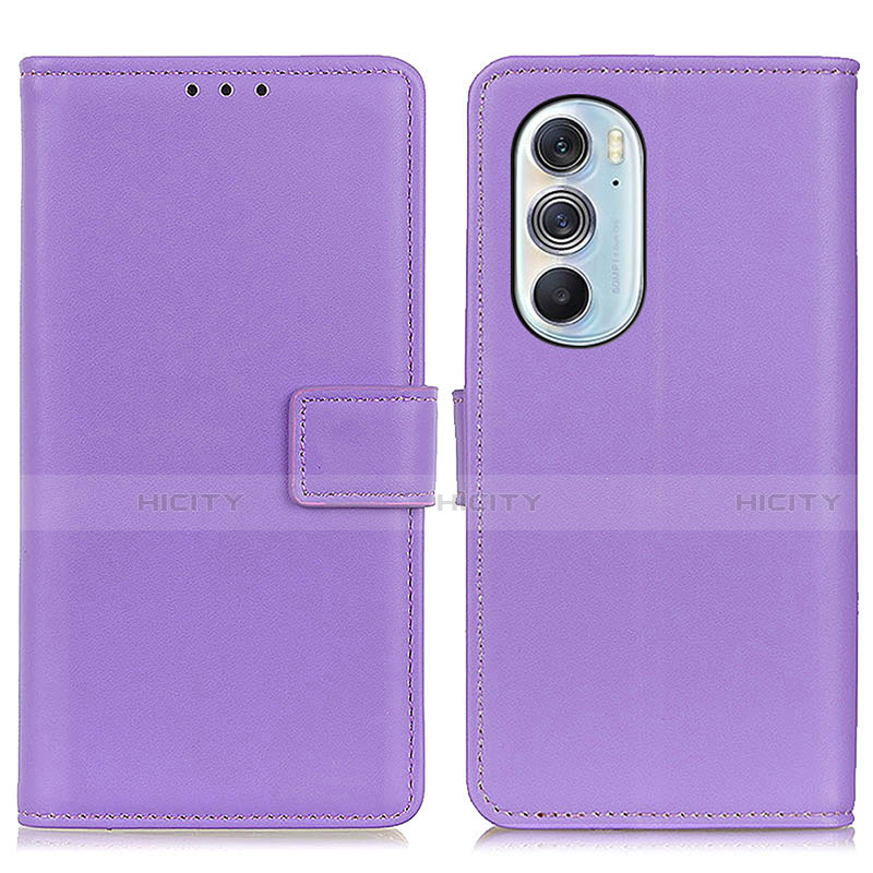 Handytasche Stand Schutzhülle Flip Leder Hülle A08D für Motorola Moto Edge 30 Pro 5G Violett