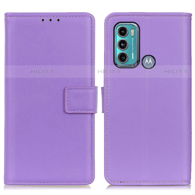 Handytasche Stand Schutzhülle Flip Leder Hülle A08D für Motorola Moto G60 Violett