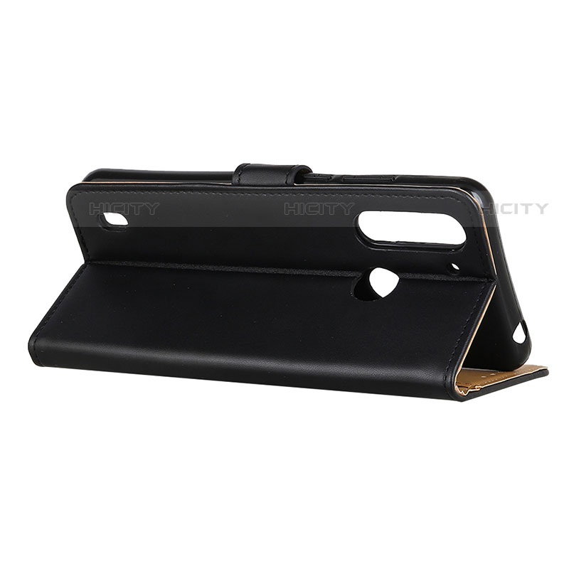 Handytasche Stand Schutzhülle Flip Leder Hülle A08D für Motorola Moto One Fusion