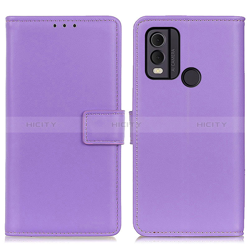 Handytasche Stand Schutzhülle Flip Leder Hülle A08D für Nokia C22 Violett Plus