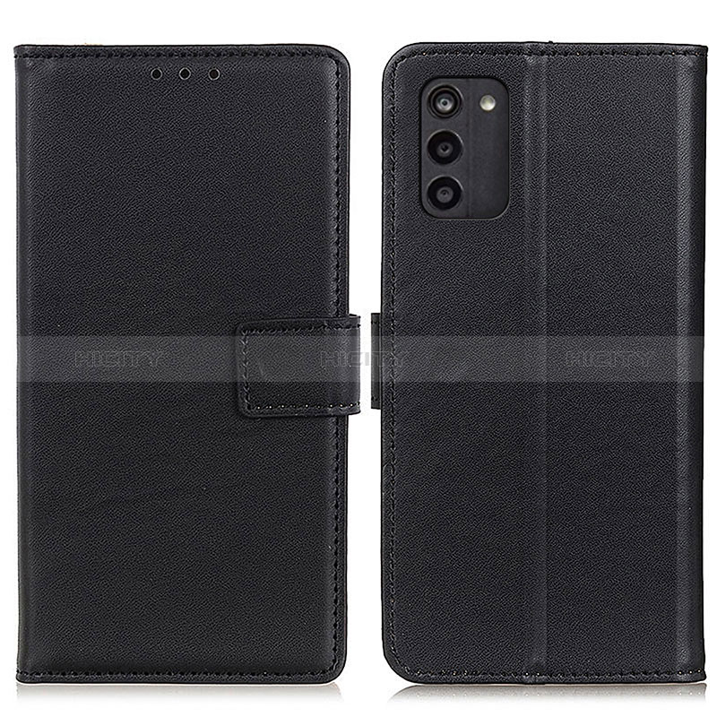 Handytasche Stand Schutzhülle Flip Leder Hülle A08D für Nokia G100 Schwarz