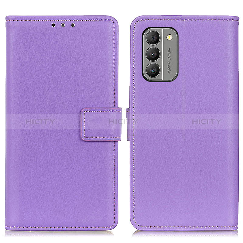 Handytasche Stand Schutzhülle Flip Leder Hülle A08D für Nokia G400 5G Violett